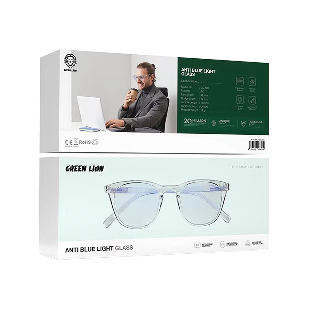 عینک محافظ چشم UV۴۰۰ گرین لاین مدل Anti Blue Light Eyewear